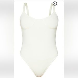 Pretty Little Thing Cream Bodysuit